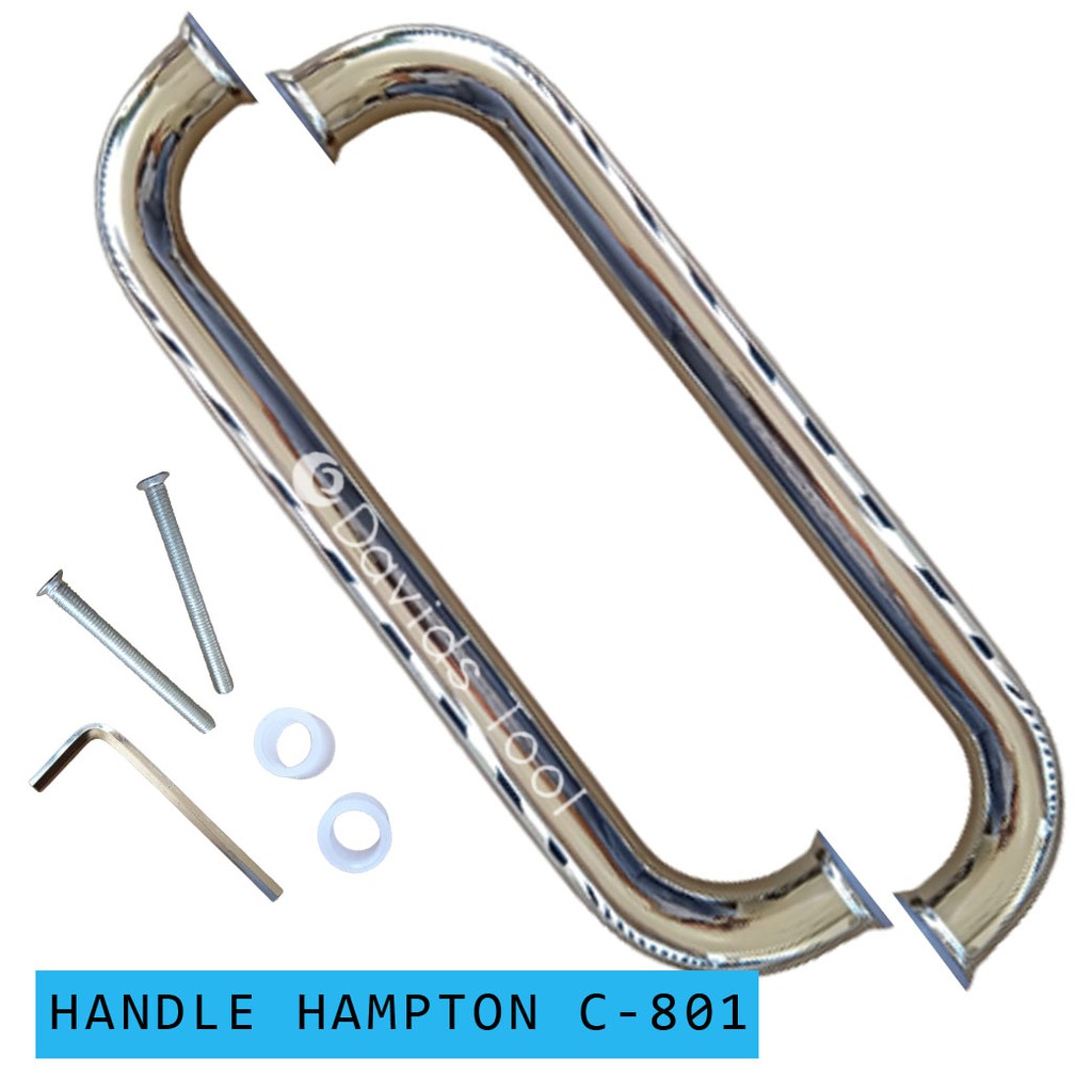 Pegangan Pintu Stainless Handle Kaca Handel Hampton C801