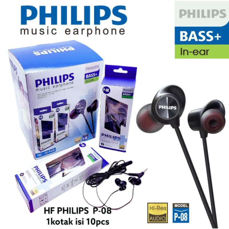 Hf Headset Philips P-08 &amp; JBL LIVE-100 Super Bass+