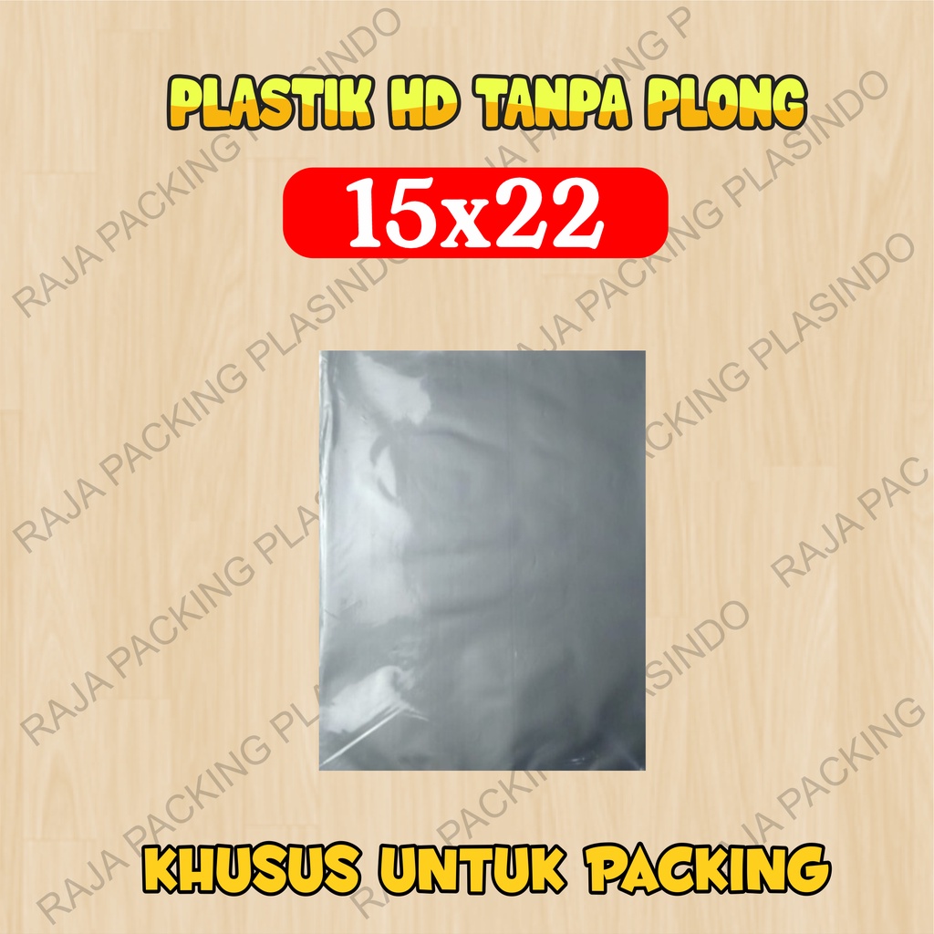 &lt; Isi 100 pc &gt; Plastik Packing HD Tanpa Plong Khusus Packing Uk 15x22 Plastik Olshop Plastik Packing Olshop murah