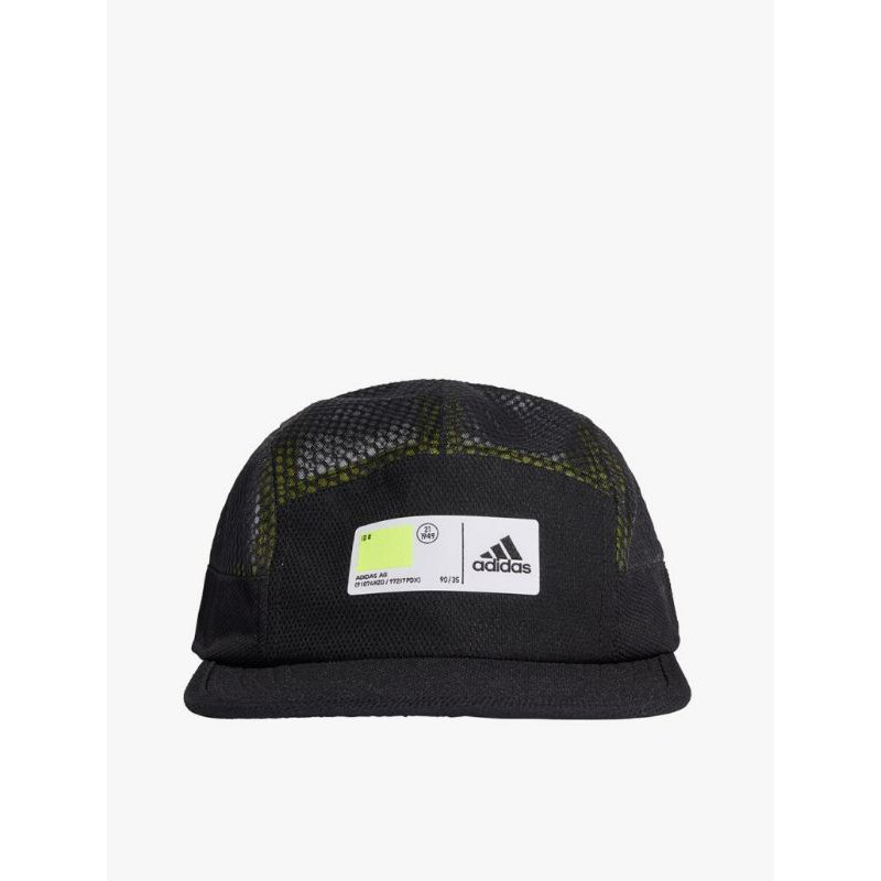 Adidas Five-Panel Athletics Unisex Cap - Black/White/Black