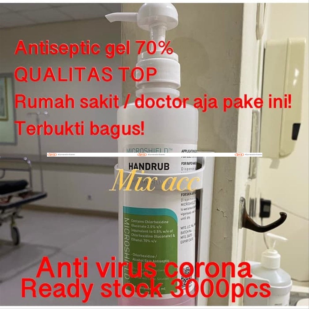 Aseptic Gel Microshield 500 ml Hand Sanitizer Antiseptic handrub