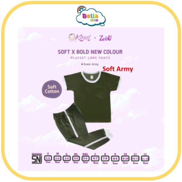 Kazel Playset Soft Bold New Colour Playset Long Pants Zebe Playset Longpants Unisex - BELLA SHOP