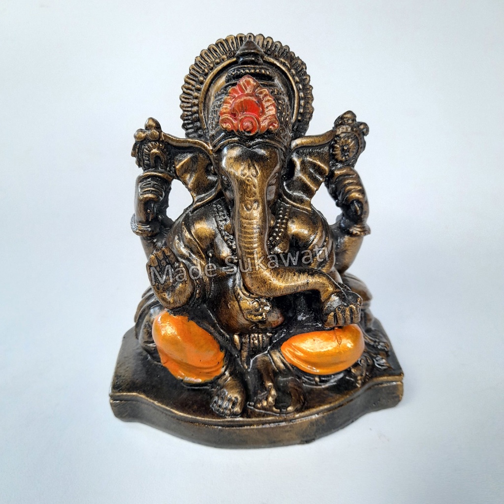 Patung Ganesha Resin tinggi 12cm kerajinan Bali