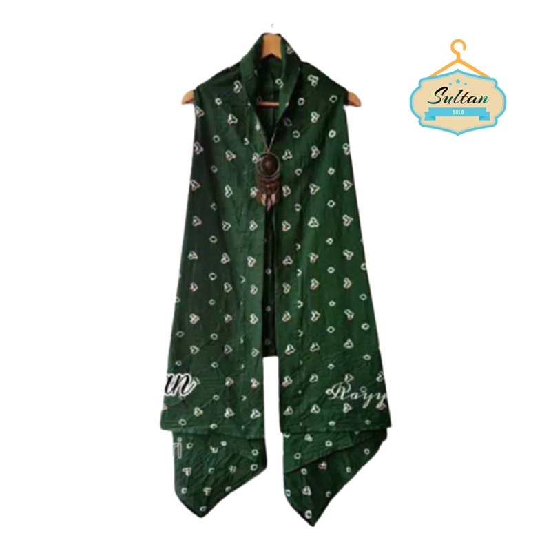 Long Vest Jumputan Outer Tiedye Vintage Rompi Cantik Fashion Wanita