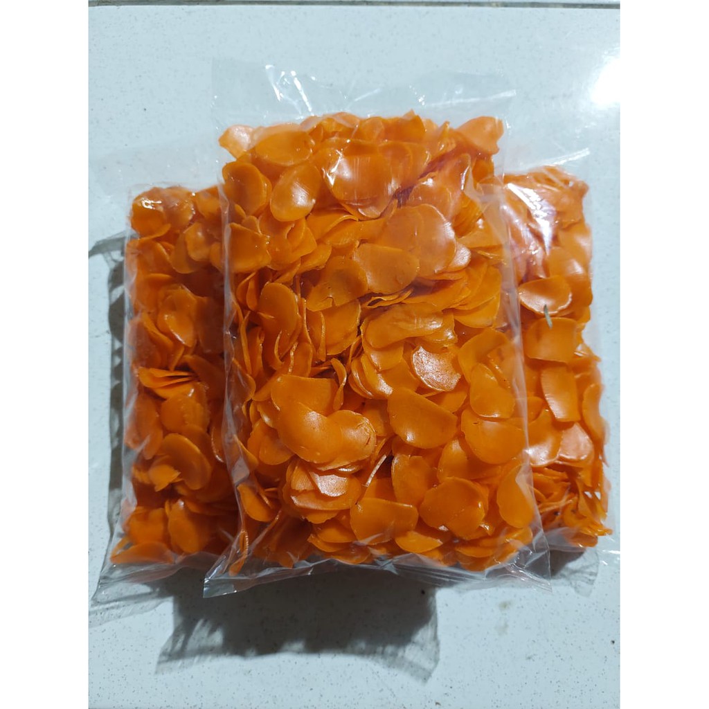 KERUPUK MERAH MENTAH / UDUK / KETOPRAK / GADO-GADO KEMASAN 250gr - MURAH