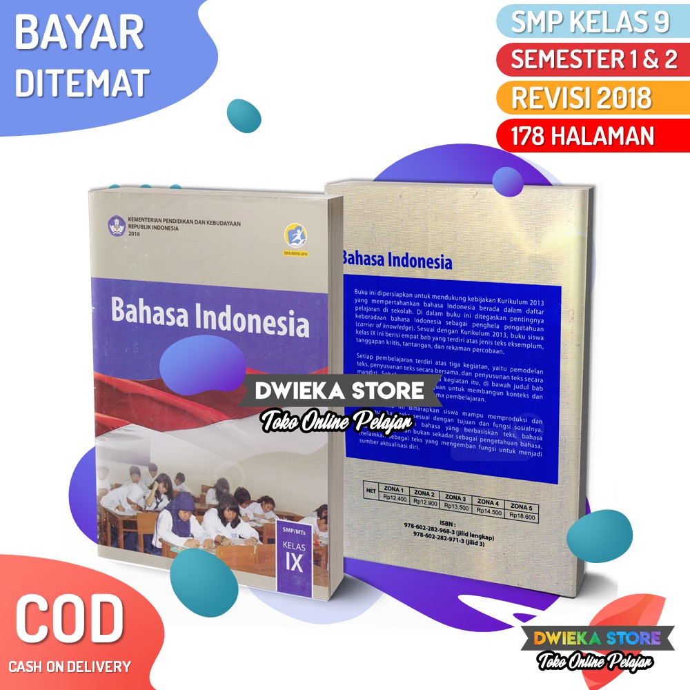 Jual Buku Siswa Bahasa Indonesia SMP Kelas 9 Kurikulum 2013 Edisi