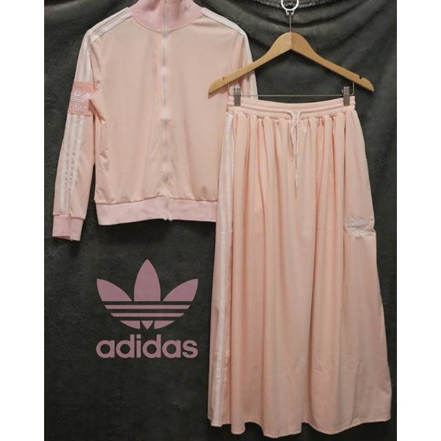 Setelan jaket + rok adidas import