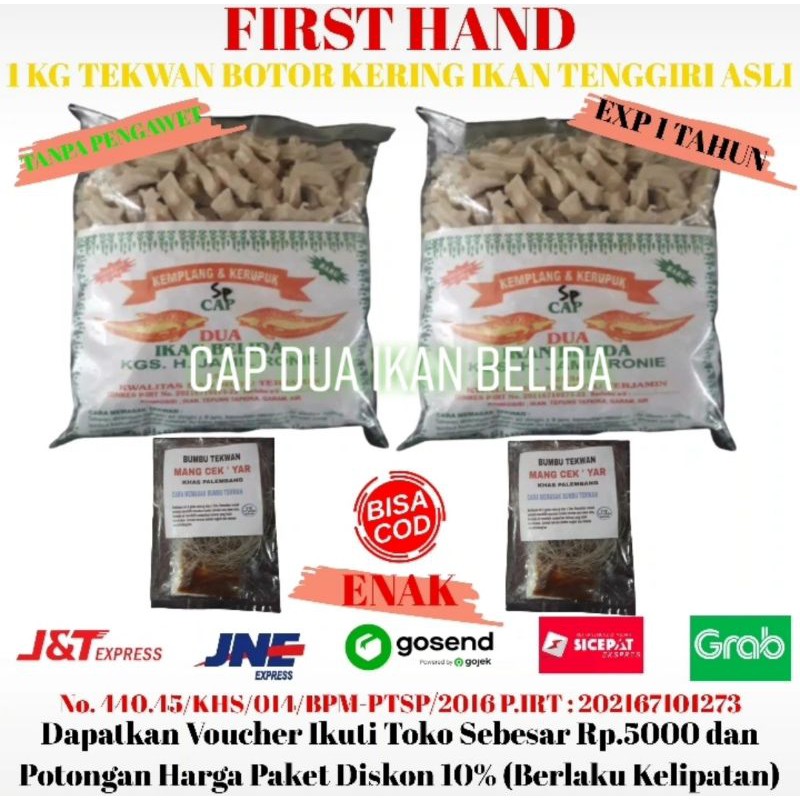 

[COD] TEKWAN KERING 1 KG IKAN TENGGIRI MAKANAN PALEMBANG BOTOR SUPER MENTAH+BUMBU INSTAN TERMURAH