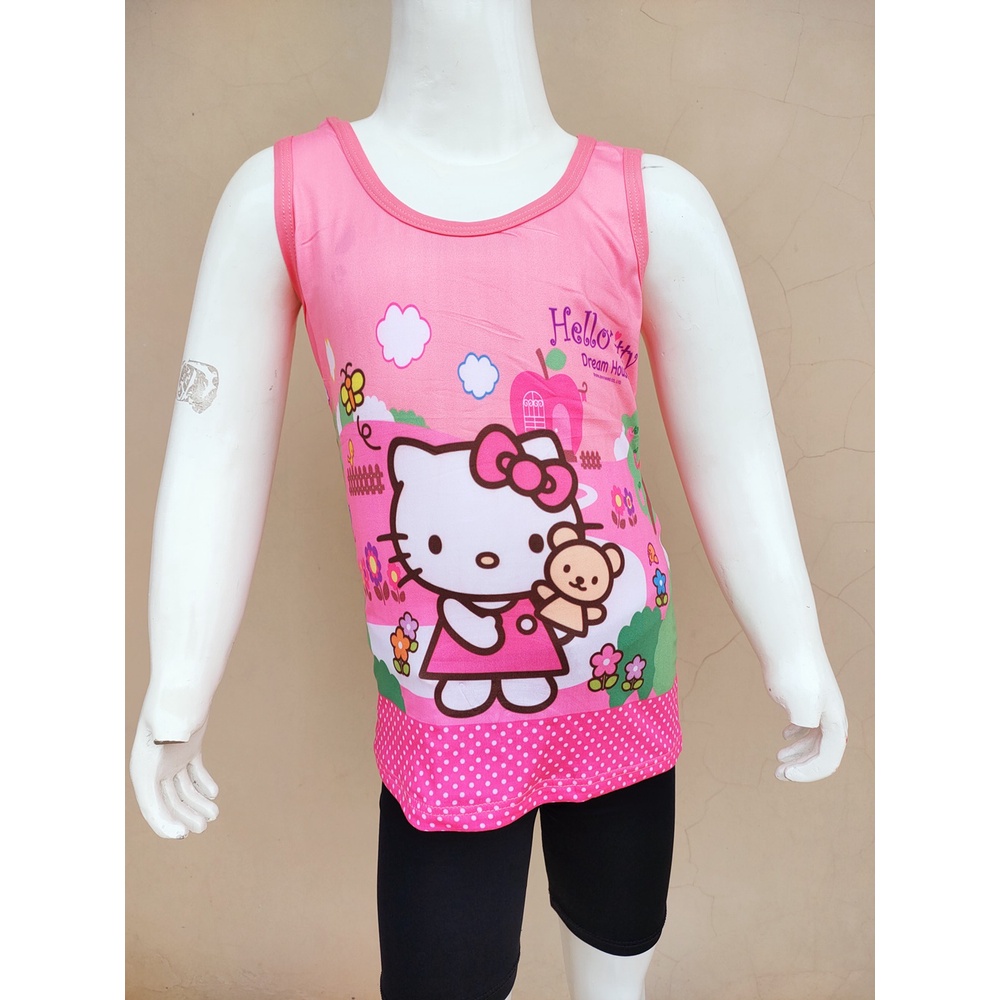 Kaos Singlet Motif HK DREAM HOUSE TALI BESAR TALI KECIL / Kaos Dalam Anak Perempuan