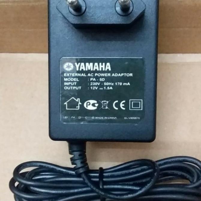 AC/DC Adaptor Keyboard Yamaha 12V Asli Berkualitas