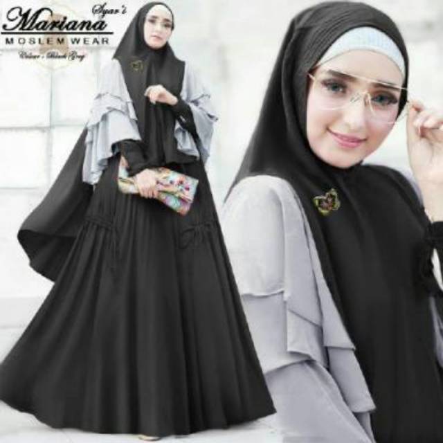 Gamis MARIANA Syari ori EP - maxi mariana maxmara lotus busui - gamis busui friendly maxamara