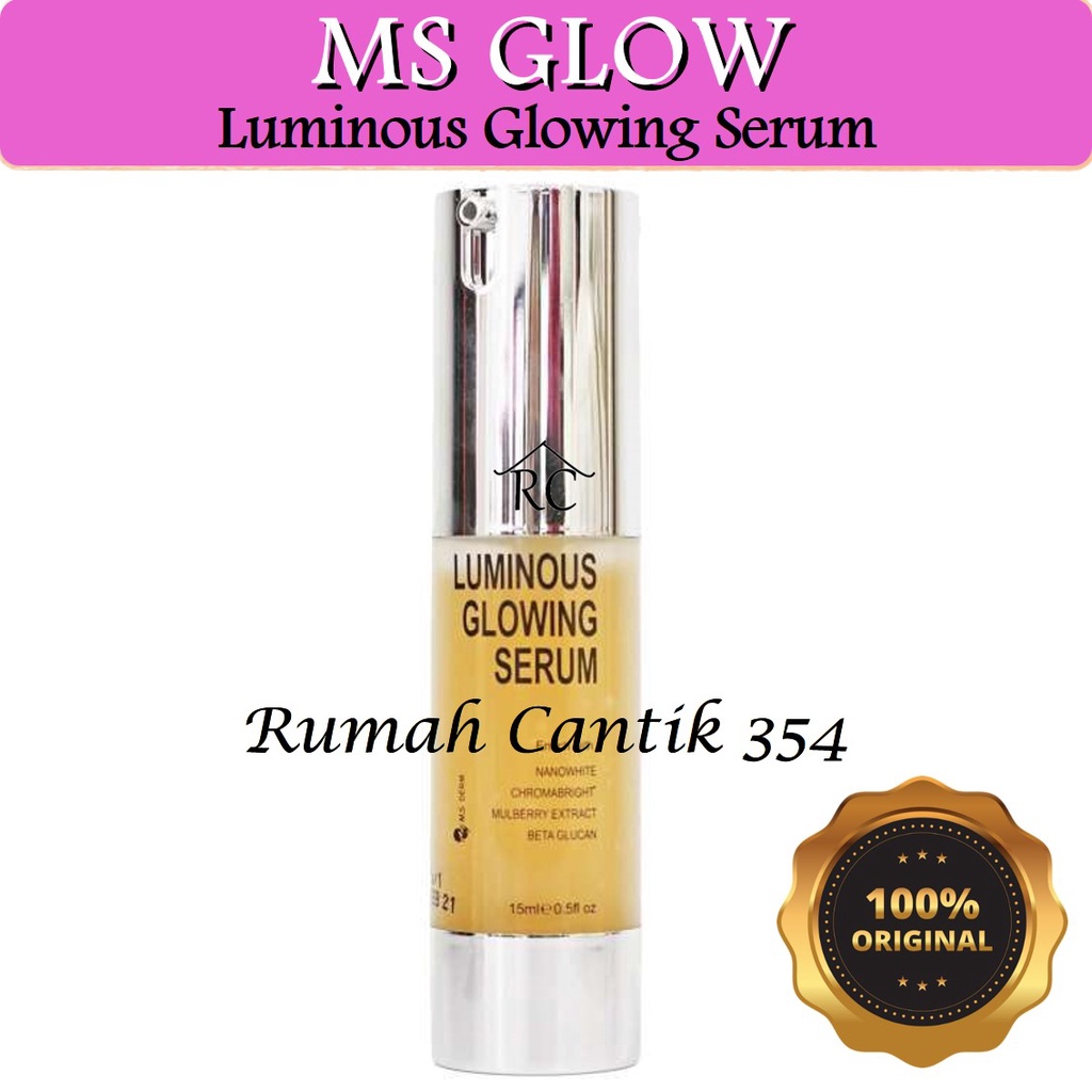 MS Glow Luminous Glowing Serum Rumah Cantik 354 Essence Serum Perawatan Melembabkan Wajah