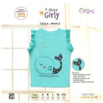 Kazel T-Shirt Girly Edition [ TOSCA WHALE ]