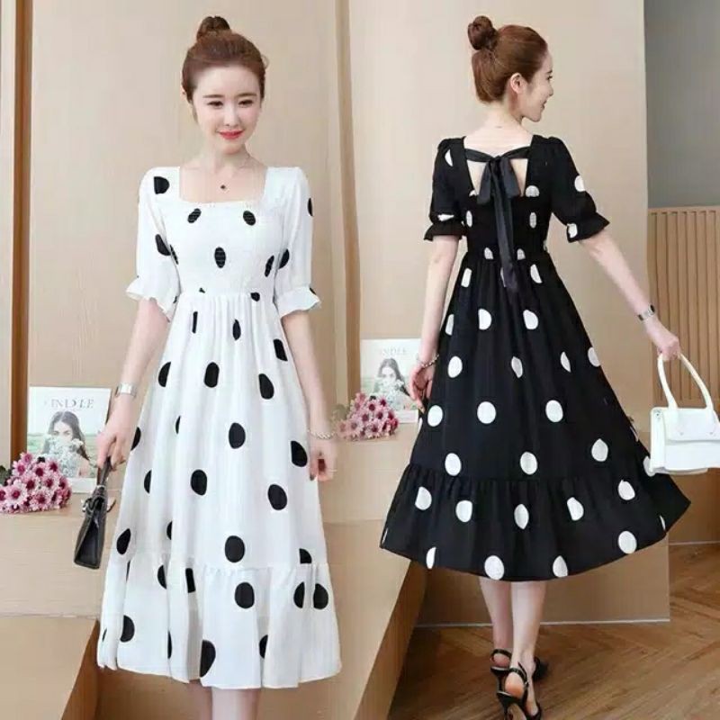 TM 1470 Dress Polkadot Import