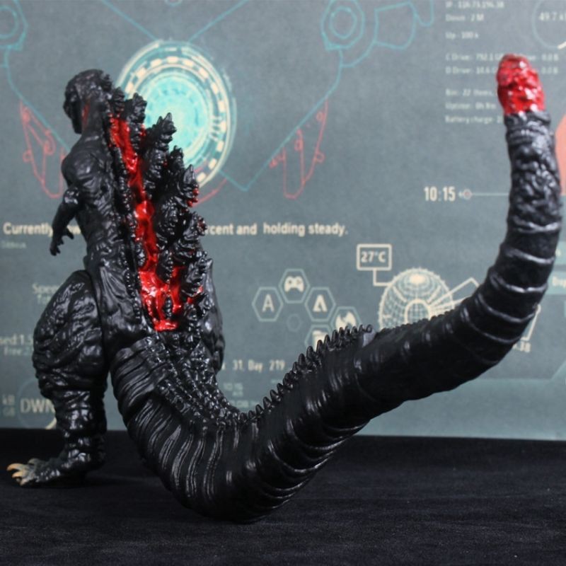 Mainan Action Figure Godzilla Red Lotus Godzilla Dinosaur Bahan pvc Ukuran 17cm Untuk Koleksi