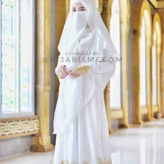 Gamis Pengantin Almera #Hijabismecom#Ory