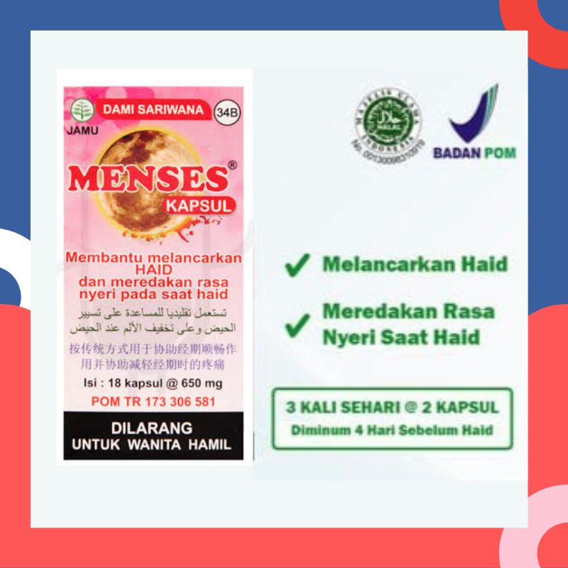 Jual Obat Herbal Menses 18 Kapsul Pelancar Siklus Haid Dan Mengatasi Nyeri Shopee Indonesia 2815