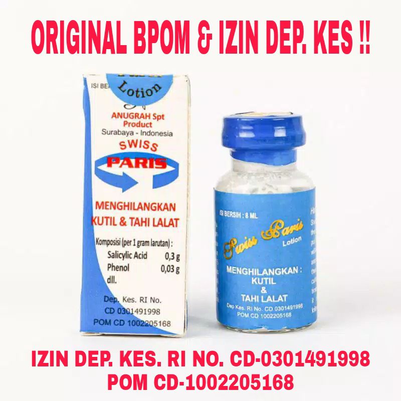 SWISS PARIS LOTION PENGHILANG TAHI LALAT &amp; KUTIL - SPESIALIS_TAILALAT - KRIM TAI LALAT OBAT ORIGINAL