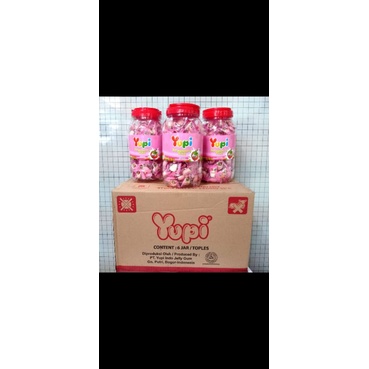 

Permen yupi strawberry kiss toples