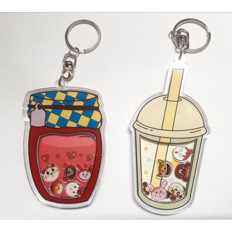 shaker keyring Denimalz / shaker Acrylic charm Denimalz