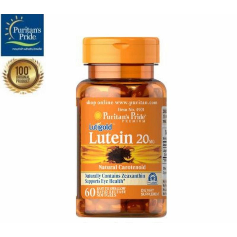 Puritan's Pride Lutigold Lutein 20mg/40mg isi 60 sofgels