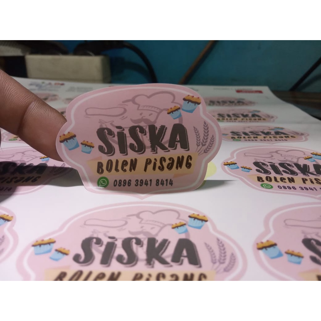 

Cetak stiker label vinyl A3 min 200 Lembar