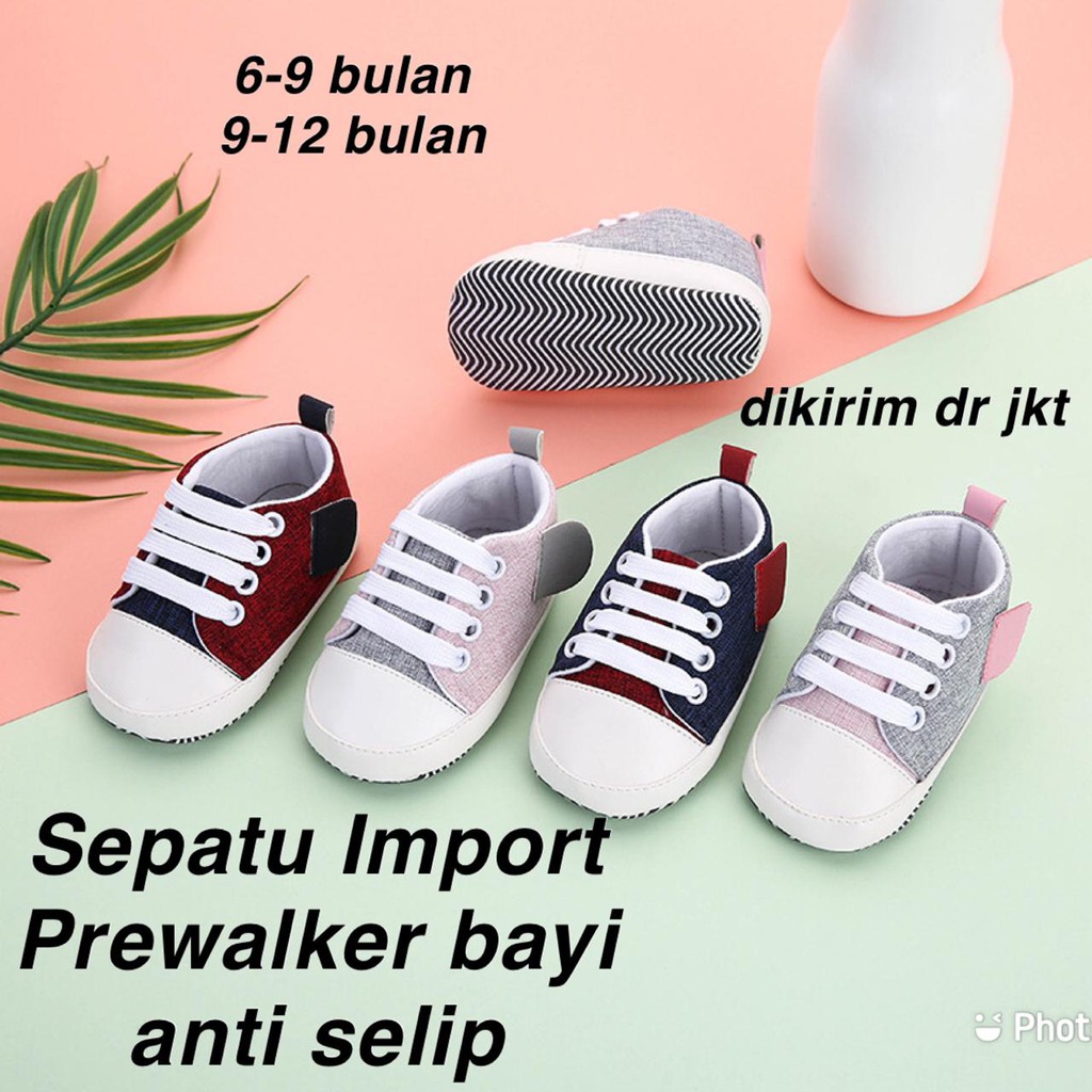 (LOLI-JKT)SB-102 SEPATU BABY PREWALKER COWOK CEWEK 6-12 BULAN BAHAN BERKUALITAS