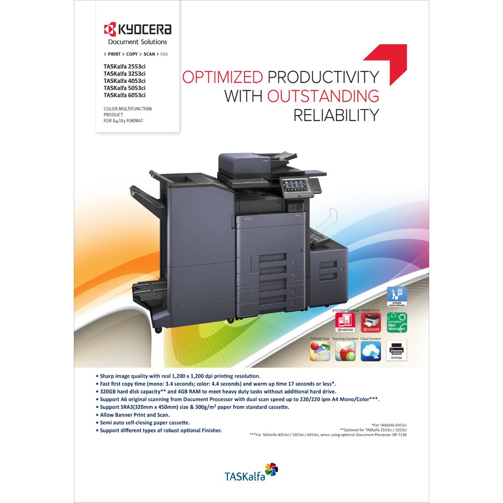 MESIN FOTOCOPY | KYOCERA TASKALFA 2553Ci | ORIGINAL | GARANSI RESMI