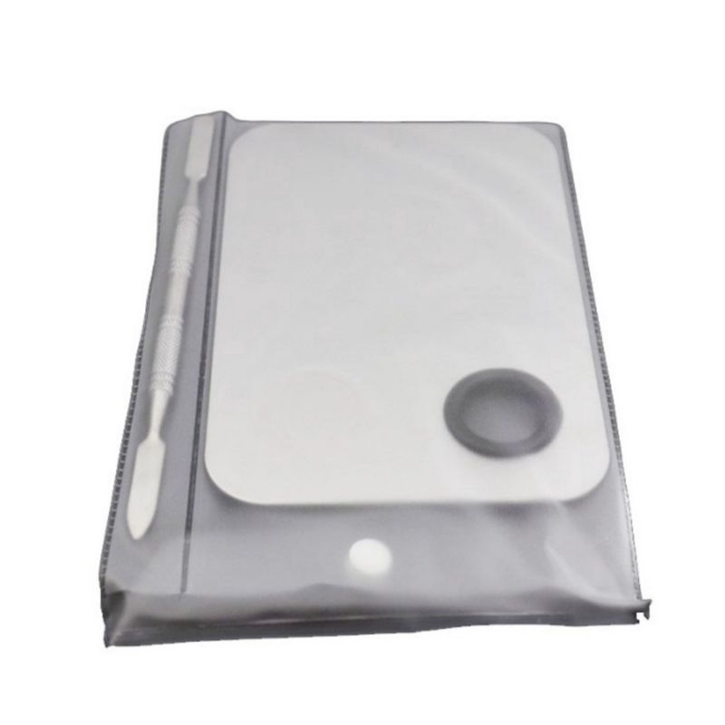 Mixing Palette Foundation Papan Mixing Palette Stainless + Spatula Makeup