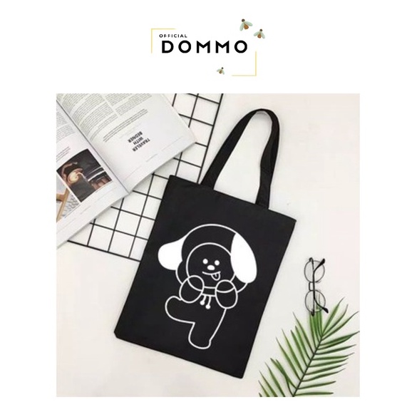 [LOKAL] DOMMO - D1514 (A) TOTE BAG PAKAI PEREKAT KPOP TERMURAH TOTEBAG CANTIK TAS WANITA