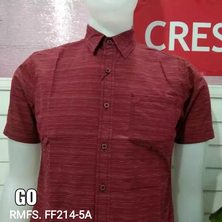 gos CRESSIDA KEMEJA PRIA SLIMFIT Kemeja Casual Kemeja Lengan Pendek Outlook