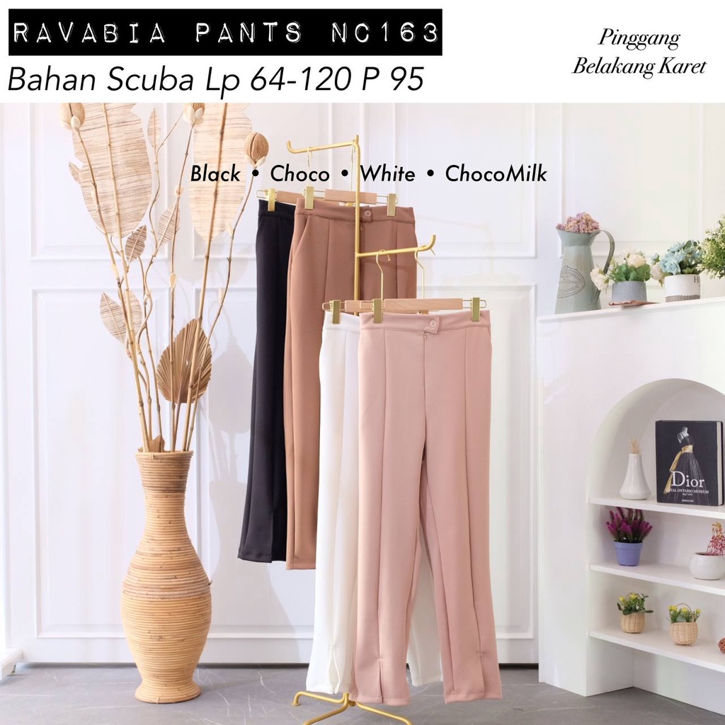 RAVABIA PANTS / CELANA KERJA / CELANA SCUBA / JUMBO SIZE