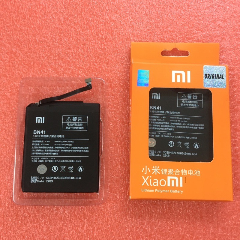 BATTERY BN41 XIAOMI REDMI NOTE 4 / BATERAI BN41 / BATRE BN41 REDMI NOTE 4 MEDIATEK ORI VV