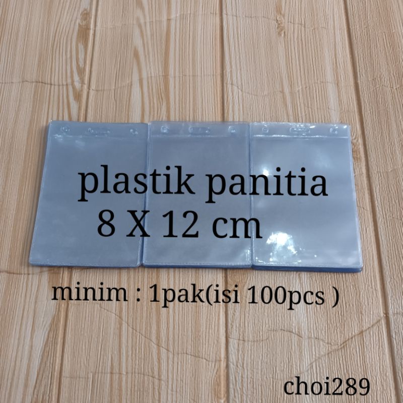 

plastik panitia ,ukuran 8 X 12 cm /plastik nametag .minim : 1pak ( isi 100 pcs )