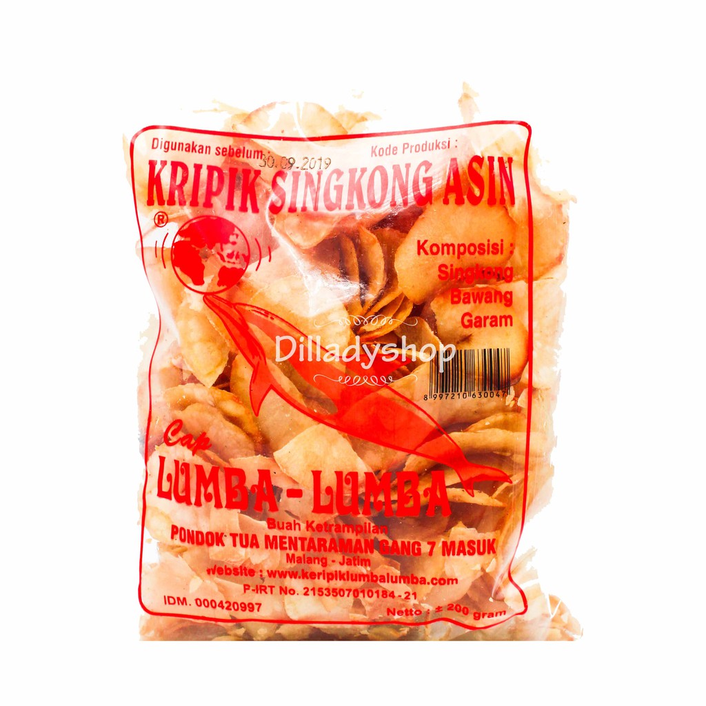 KERIPIK SINGKONG CAP LUMBA LUMBA 180 GR | Shopee Indonesia