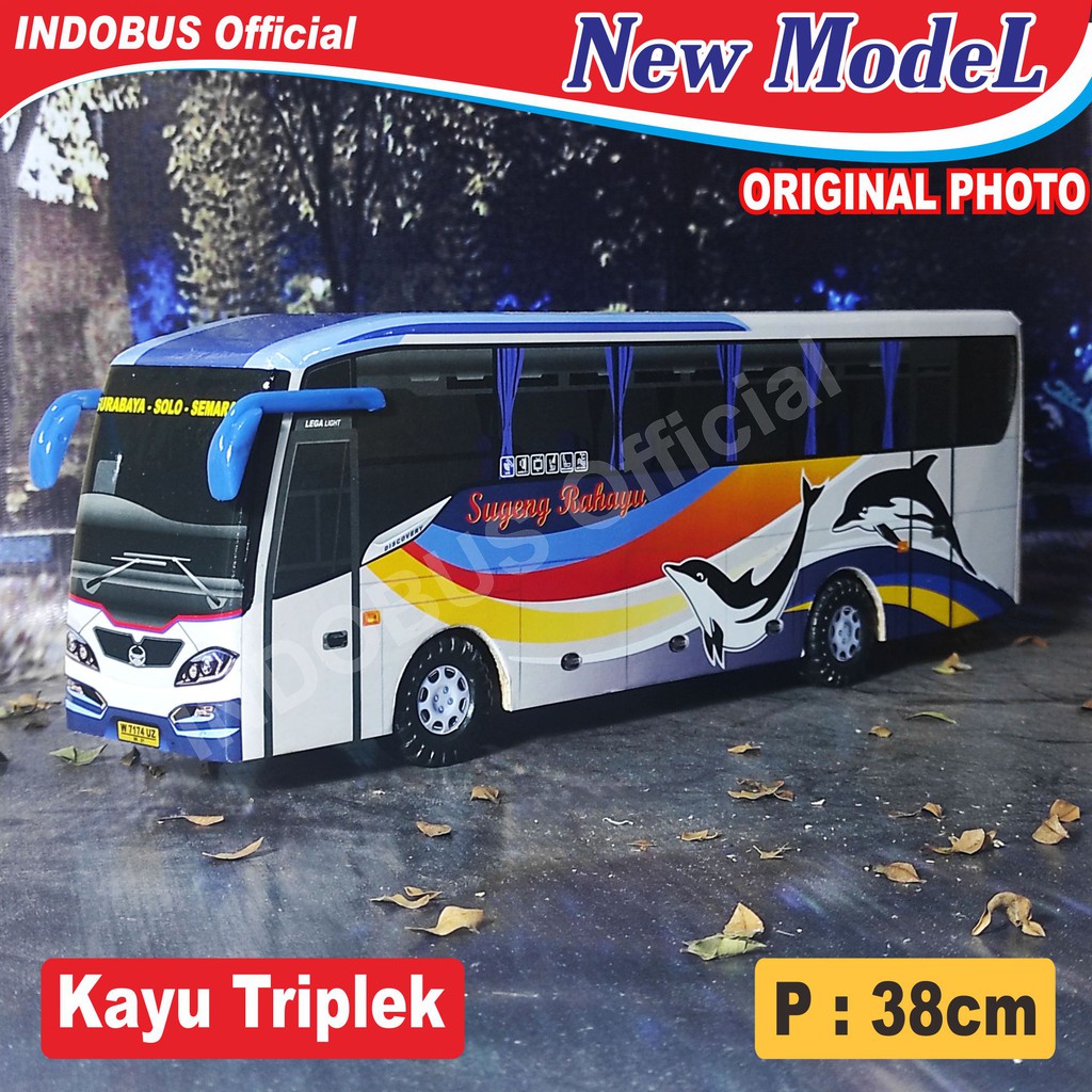 INDOBUS Miniatur Bus Bis Sugeng Rahayu Lumba-lumba