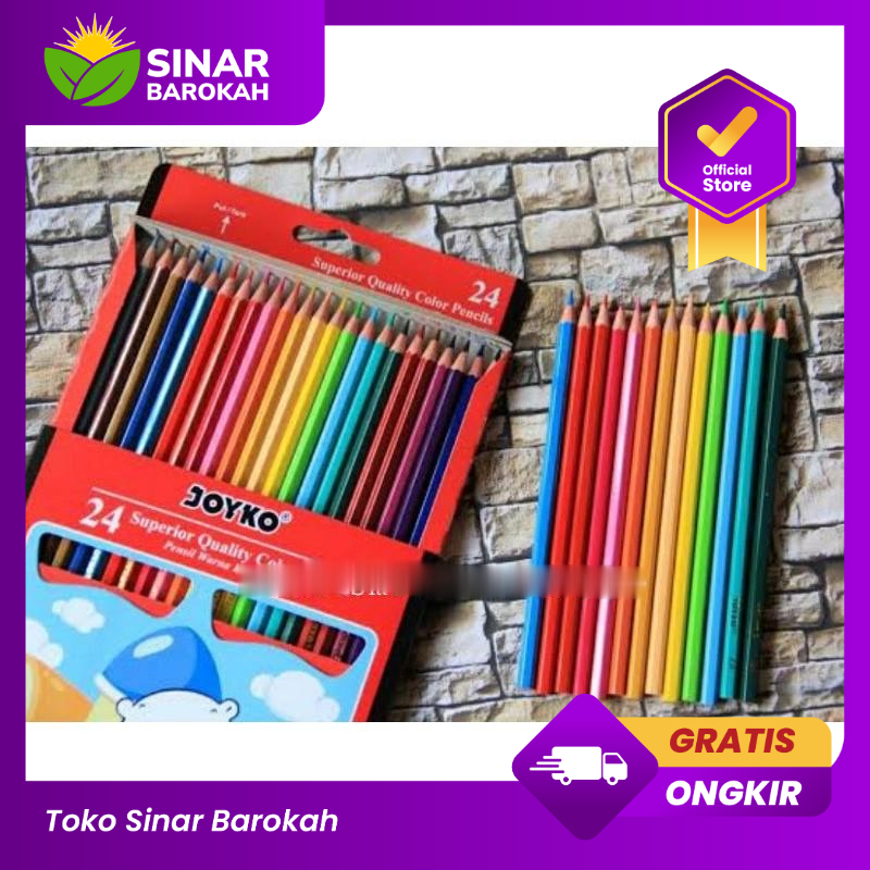 

PENSIL WARNA JOYKO 24 warna CP-24PB