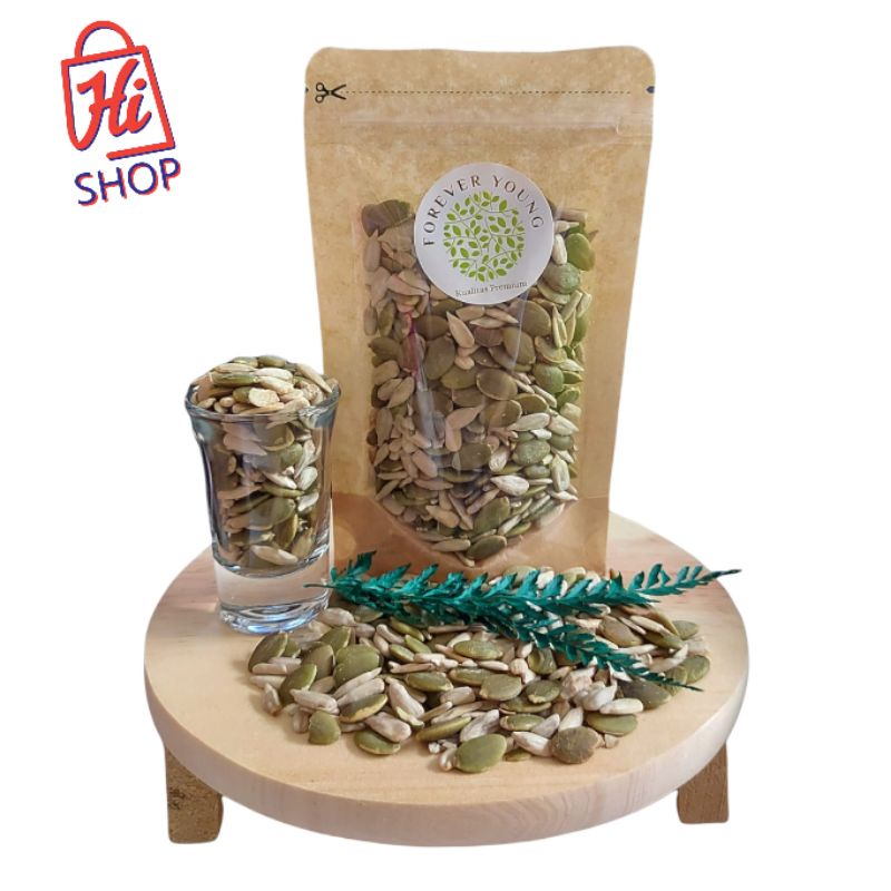 

Superfood - Roasted Mixed Seeds 2In1 Sunflower Seed + Pumpkin Seed Biji Bunga Matahari Mix Biji Labu Oven Matang Original Premium Quality