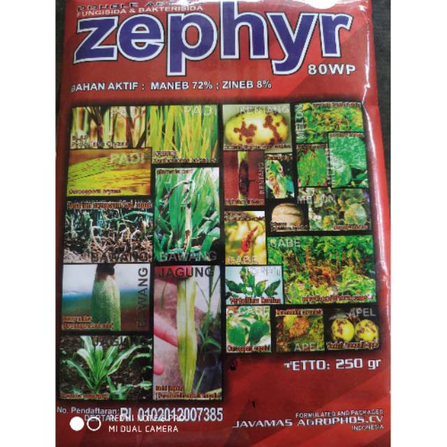 Bakterisida dan fungisida ZEPHYR 250gr