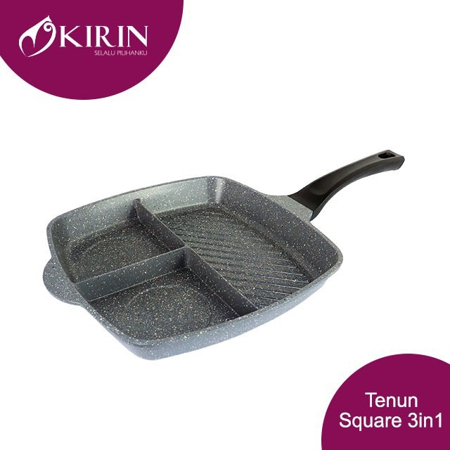 Kirin Tenun Penggorengan 3in1 Anti Lengket Square Frypan 28 Cm