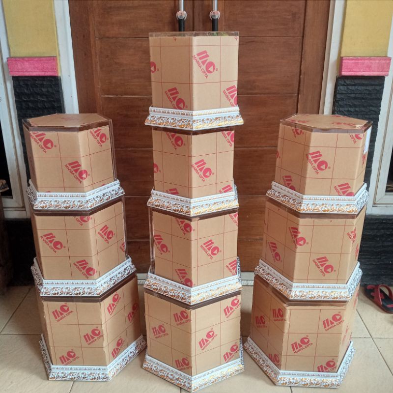 Hantaran Seserahan Acrylic Hexagonal Segi Enam