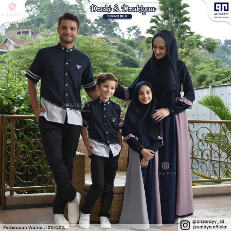 FAMILY SET DZAKI DZAKIYAA BY AHZARAYY VALDYA/SPRING BLUE