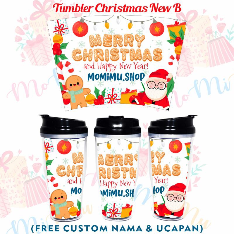 

Tumbler Kado/Hadiah/Souvenir/Merchandise Natal Christmas Custom Nama New B