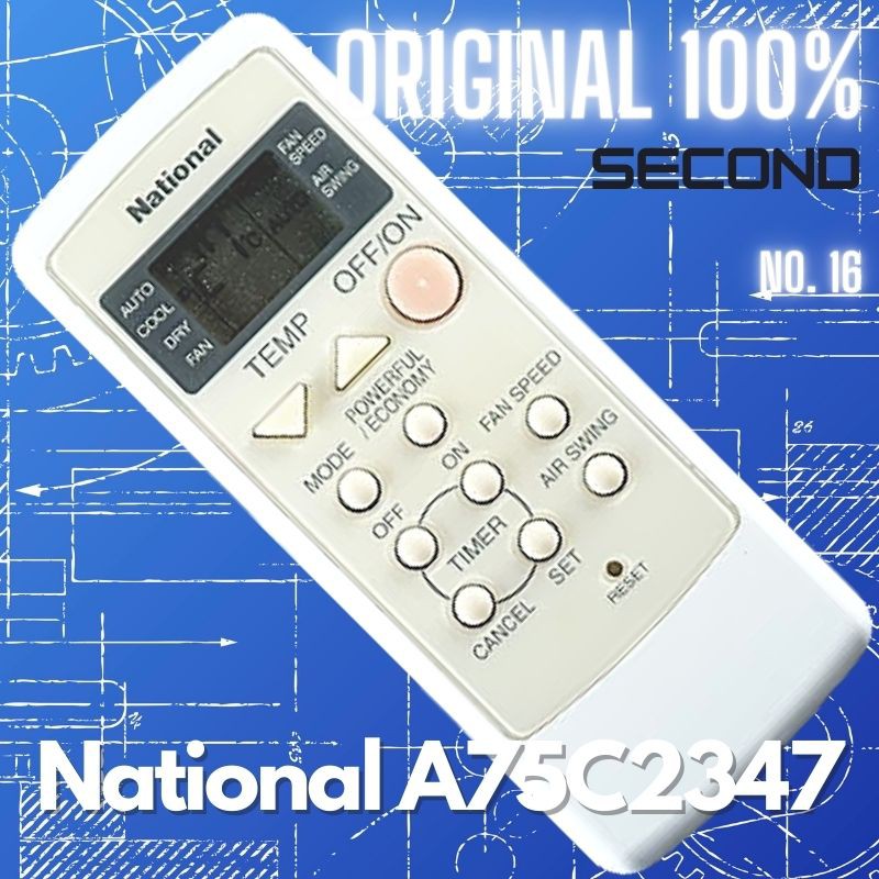 Remote AC National A75C2347 Original Second Murah