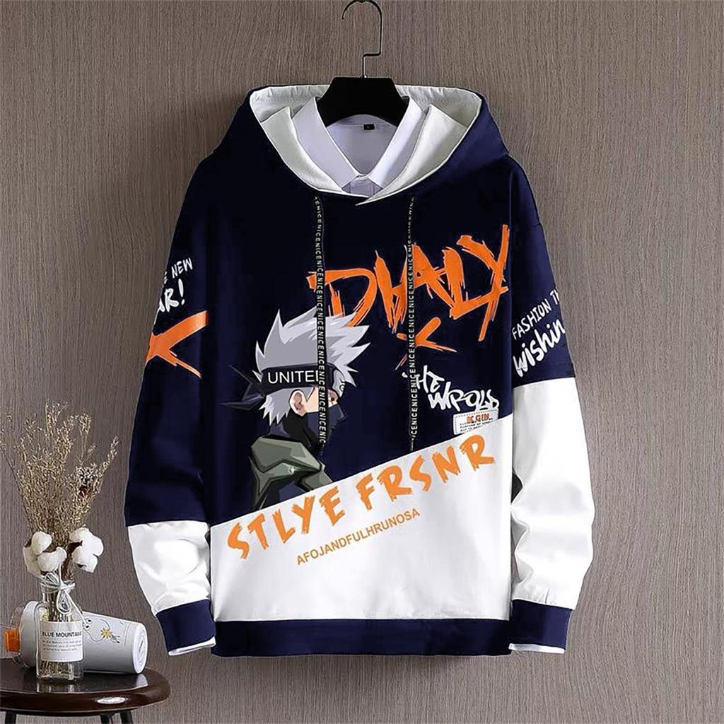 JOSJOLI_STORE/Sweater Hoodie Dialy/Atasan Pria Dewasa Lengan Panjang/Fit L XL