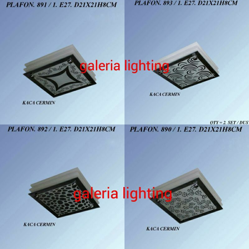 Lampu plafon minimalis kaca ruang tidur/teras/balkon