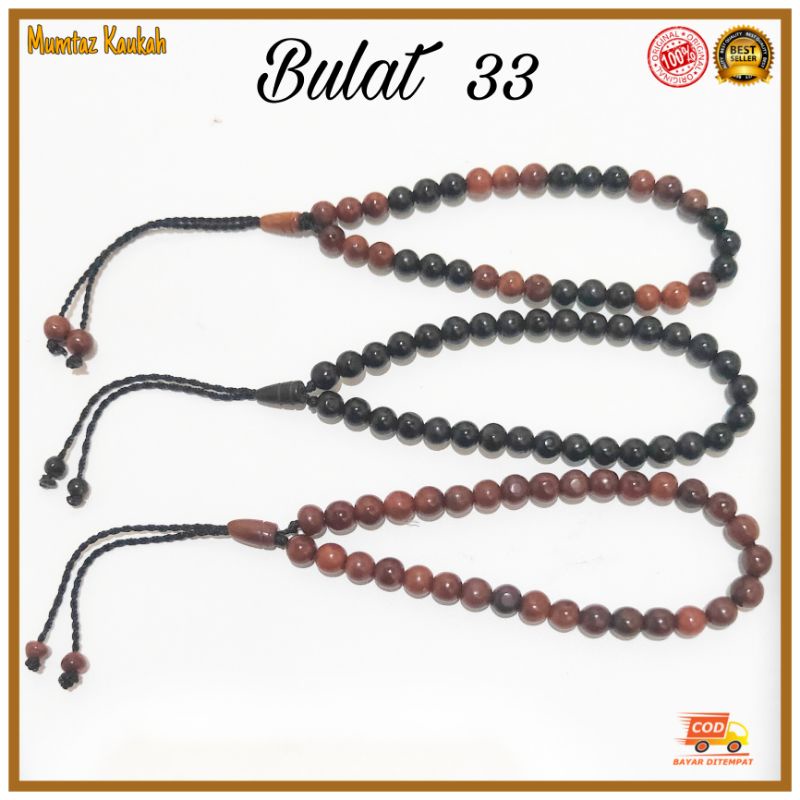 Gelang tasbih kaokah 33 bulat kepala koka kokka kaoka