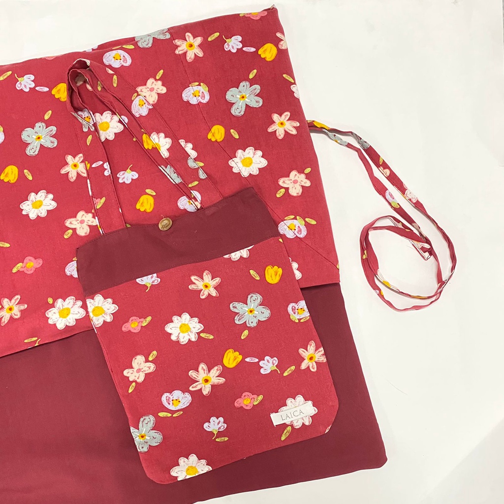 Mukena Laica Kombinasi Rayon Camilla 2in1 All Size