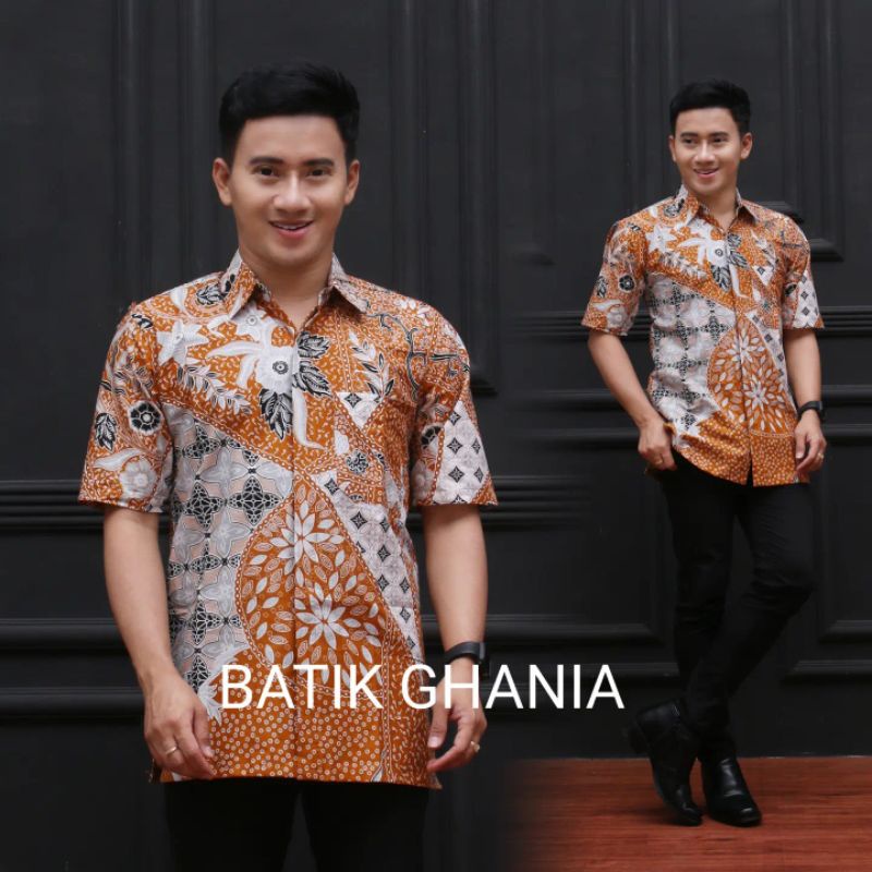 COUPLE BATIK MODERN DAN TERBARU ATASAN BATIK WANITA LENGAN PANJANG KANCING DEPAN MOTIF MANOBI