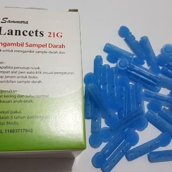 Blood Lancet Sammora / Jarum Bekam 21G SM Sammora isi 100 Korea / Blood Lancets 100 pcs / BL 1 Box